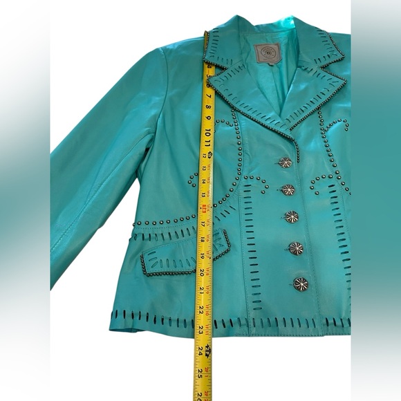 Double D Ranch Turquoise Studded Women's Jacket Size:XL - Picture 8 of 15